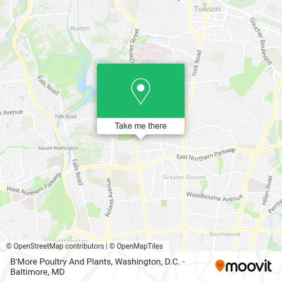 B'More Poultry And Plants map