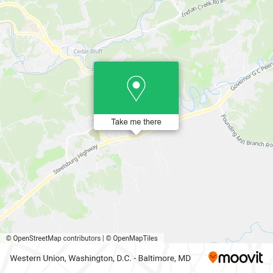 Western Union map