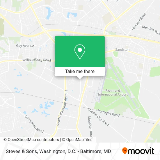 Steves & Sons map