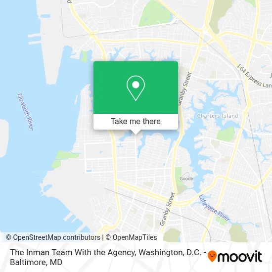 The Inman Team With the Agency map
