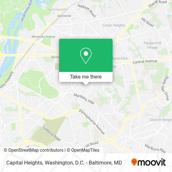 Capital Heights map