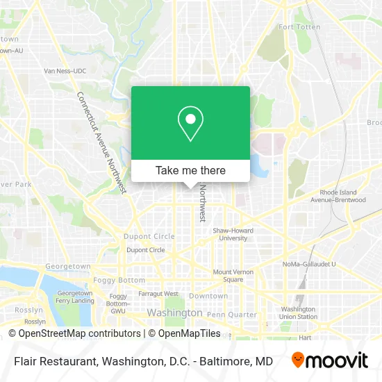 Flair Restaurant map