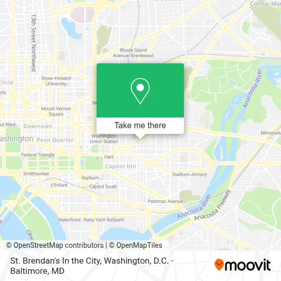 St. Brendan's In the City map