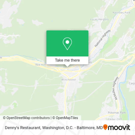 Denny's Restaurant map