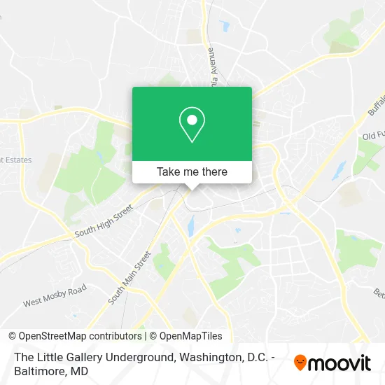 The Little Gallery Underground map