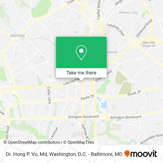 Dr. Hong P. Vo, Md map