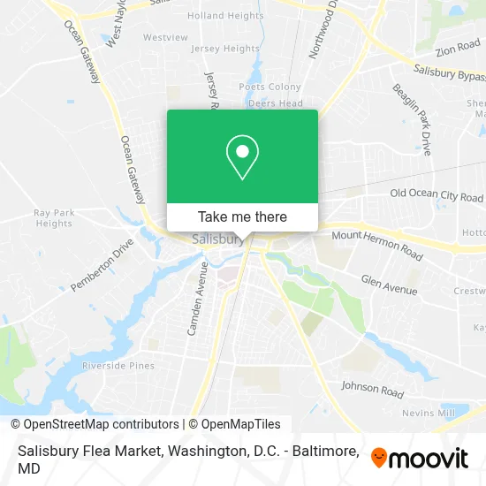 Salisbury Flea Market map