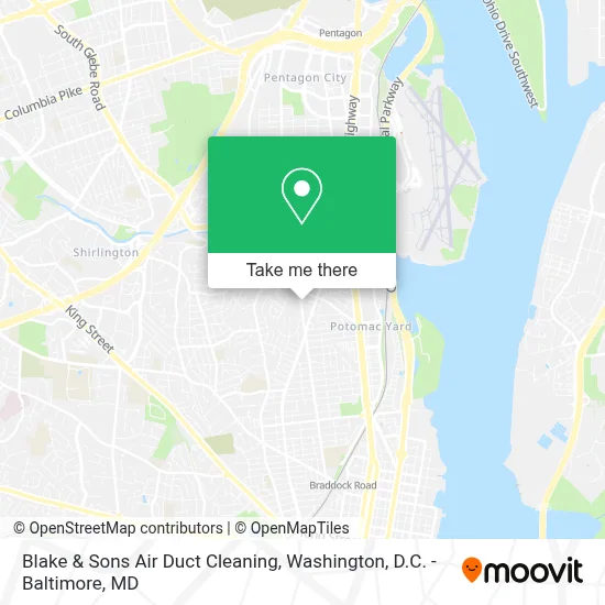 Blake & Sons Air Duct Cleaning map