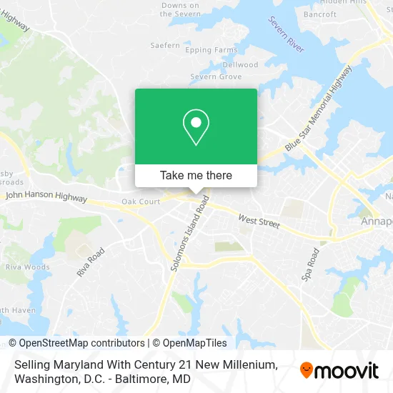 Selling Maryland With Century 21 New Millenium map