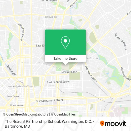 The Reach! Partnership School map