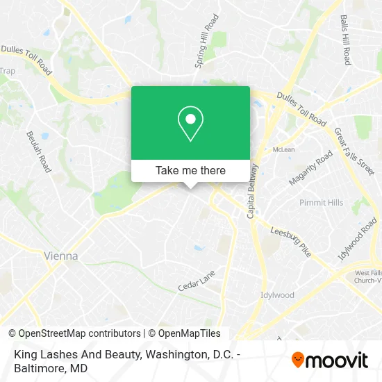 King Lashes And Beauty map