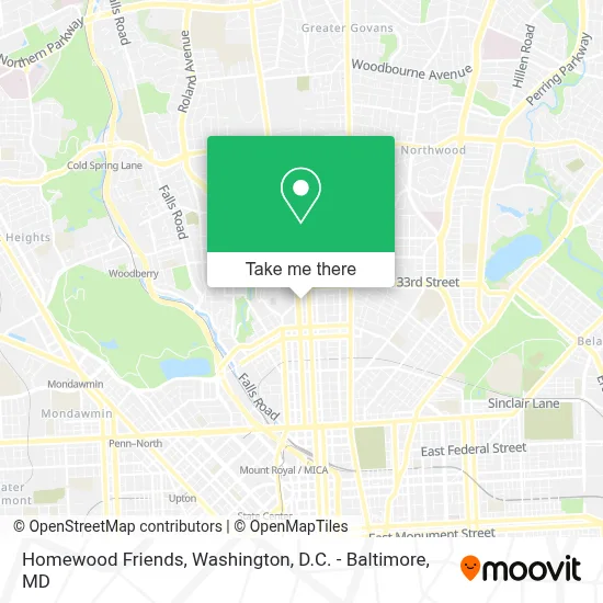 Homewood Friends map