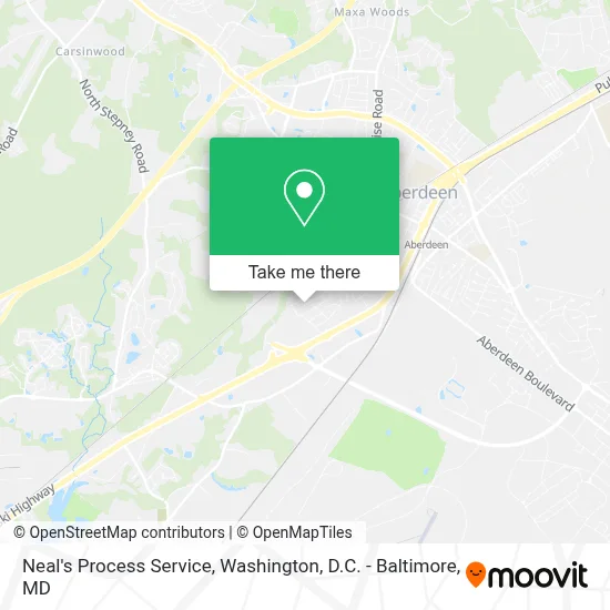 Neal's Process Service map