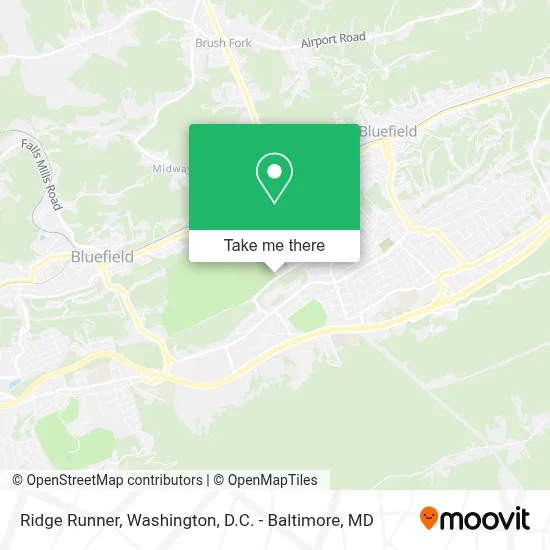 Ridge Runner map