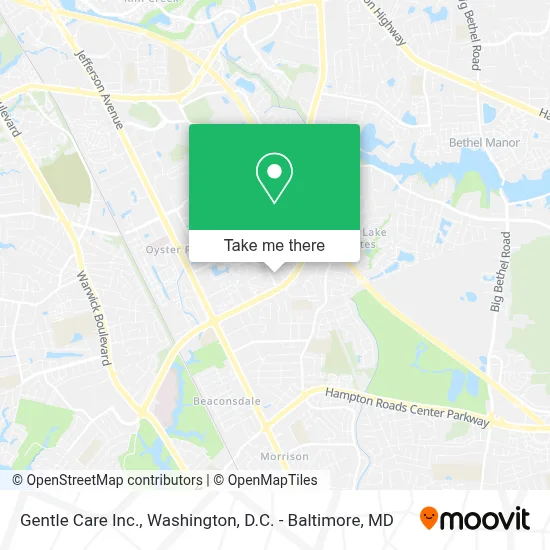 Gentle Care Inc. map
