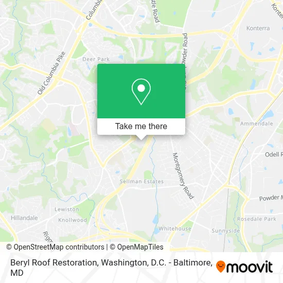 Beryl Roof Restoration map