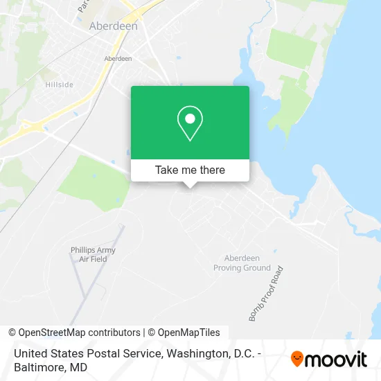 United States Postal Service map