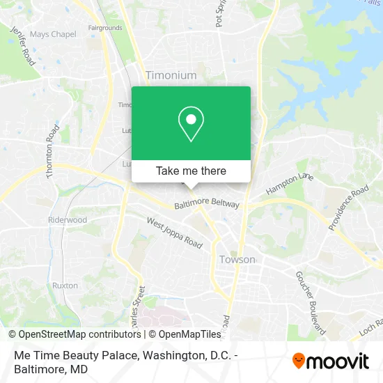 Me Time Beauty Palace map
