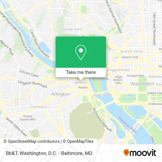 Bb&T map