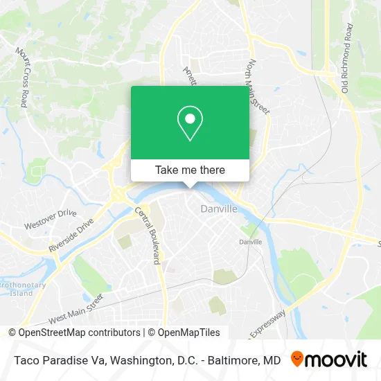 Taco Paradise Va map
