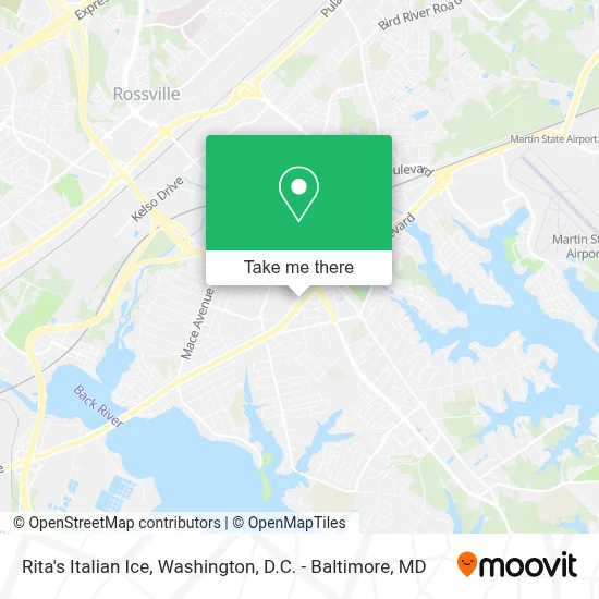 Rita's Italian Ice map