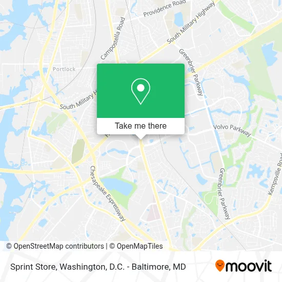 Sprint Store map