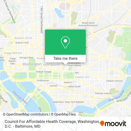 Council For Affordable Health Coverage map
