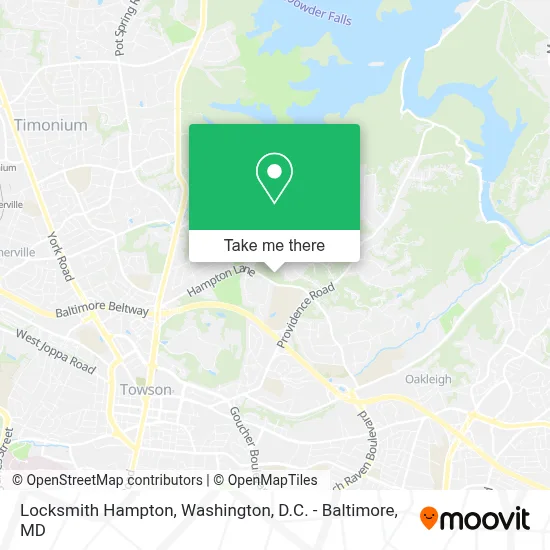 Locksmith Hampton map
