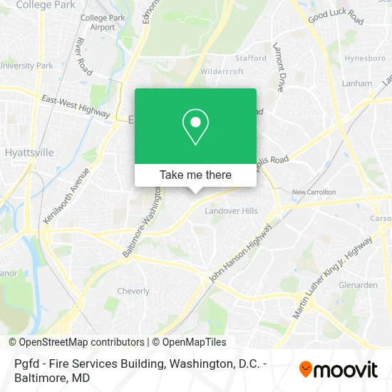 Pgfd - Fire Services Building map