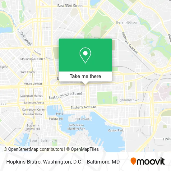Hopkins Bistro map