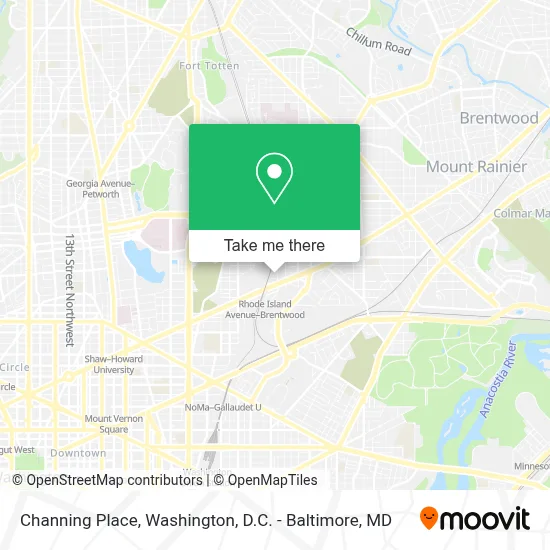 Channing Place map