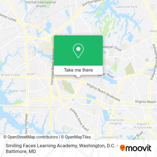 Smiling Faces Learning Academy map