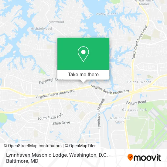 Lynnhaven Masonic Lodge map