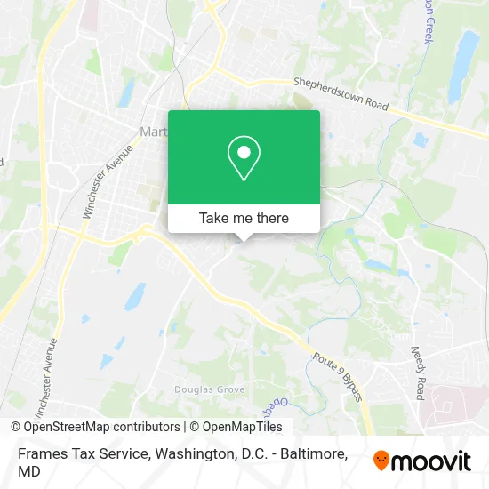 Frames Tax Service map