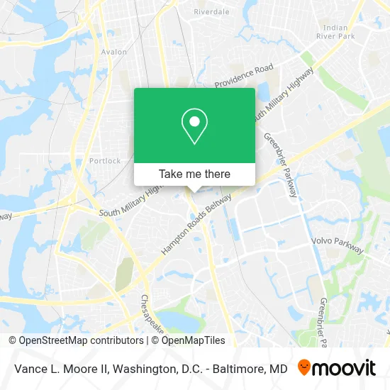 Vance L. Moore II map