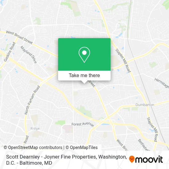 Scott Dearnley - Joyner Fine Properties map