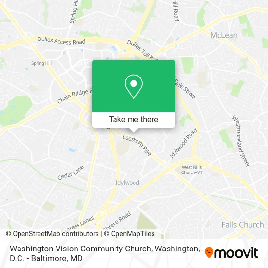Washington Vision Community Church map