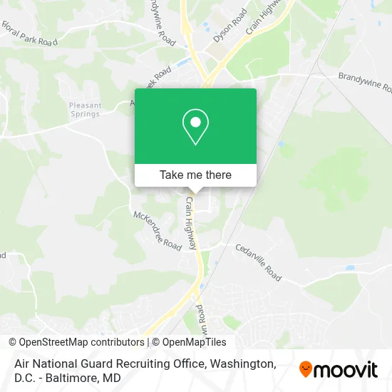 Air National Guard Recruiting Office map