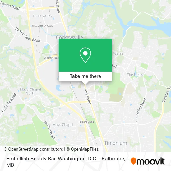 Embellish Beauty Bar map