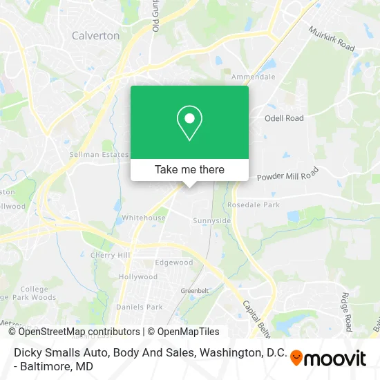 Dicky Smalls Auto, Body And Sales map