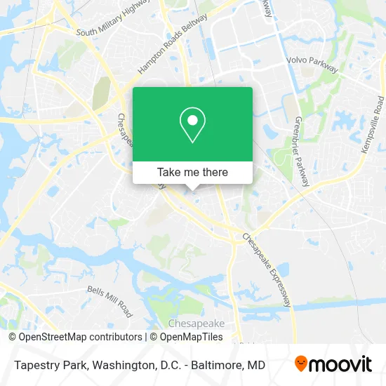 Tapestry Park map