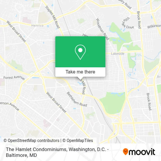 The Hamlet Condominiums map