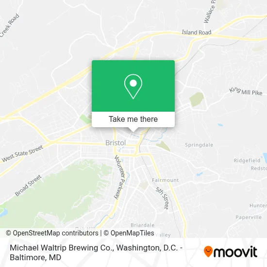 Michael Waltrip Brewing Co. map