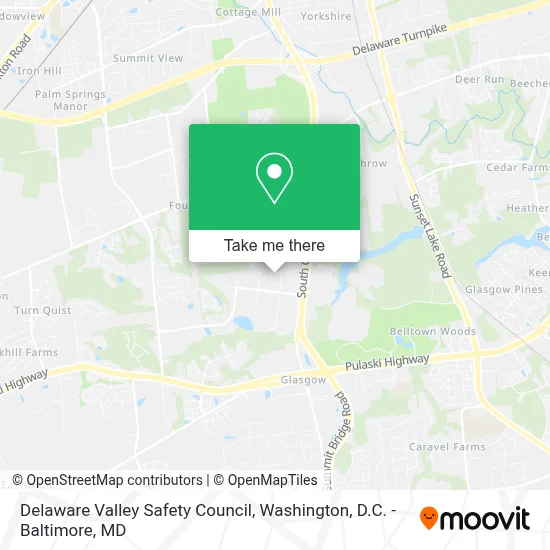 Delaware Valley Safety Council map
