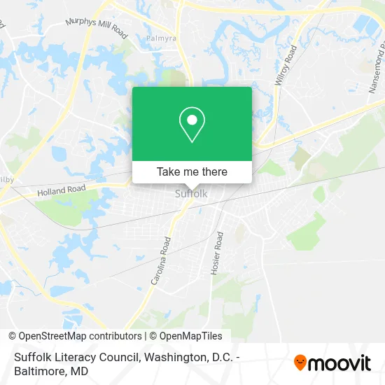 Suffolk Literacy Council map