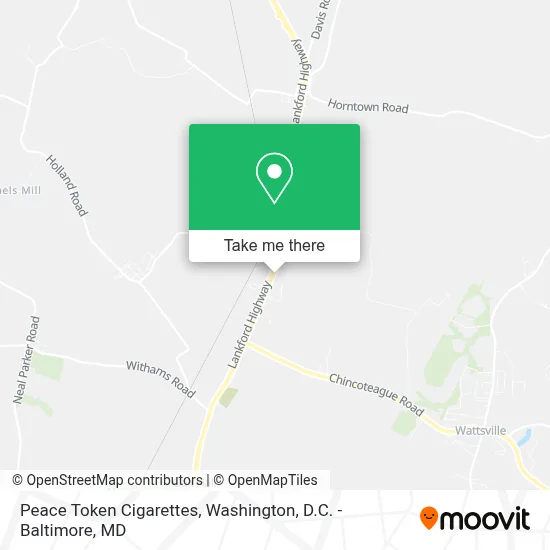 Peace Token Cigarettes map
