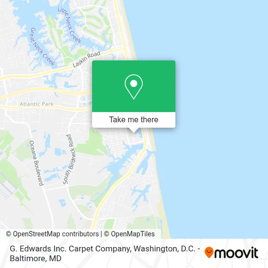G. Edwards Inc. Carpet Company map