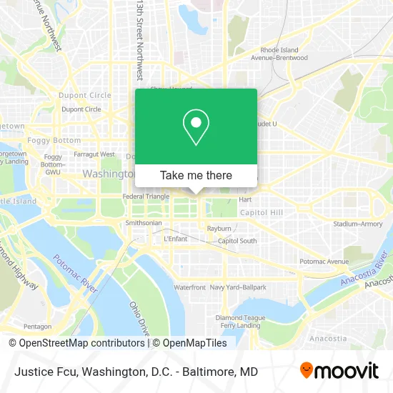 Justice Fcu map