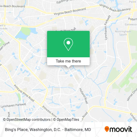 Bing's Place map