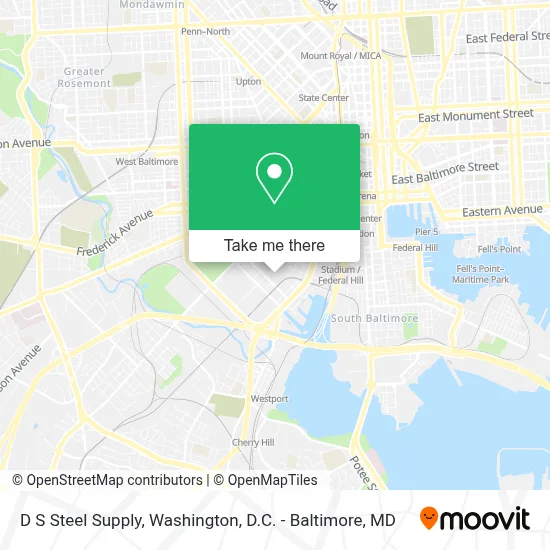 D S Steel Supply map